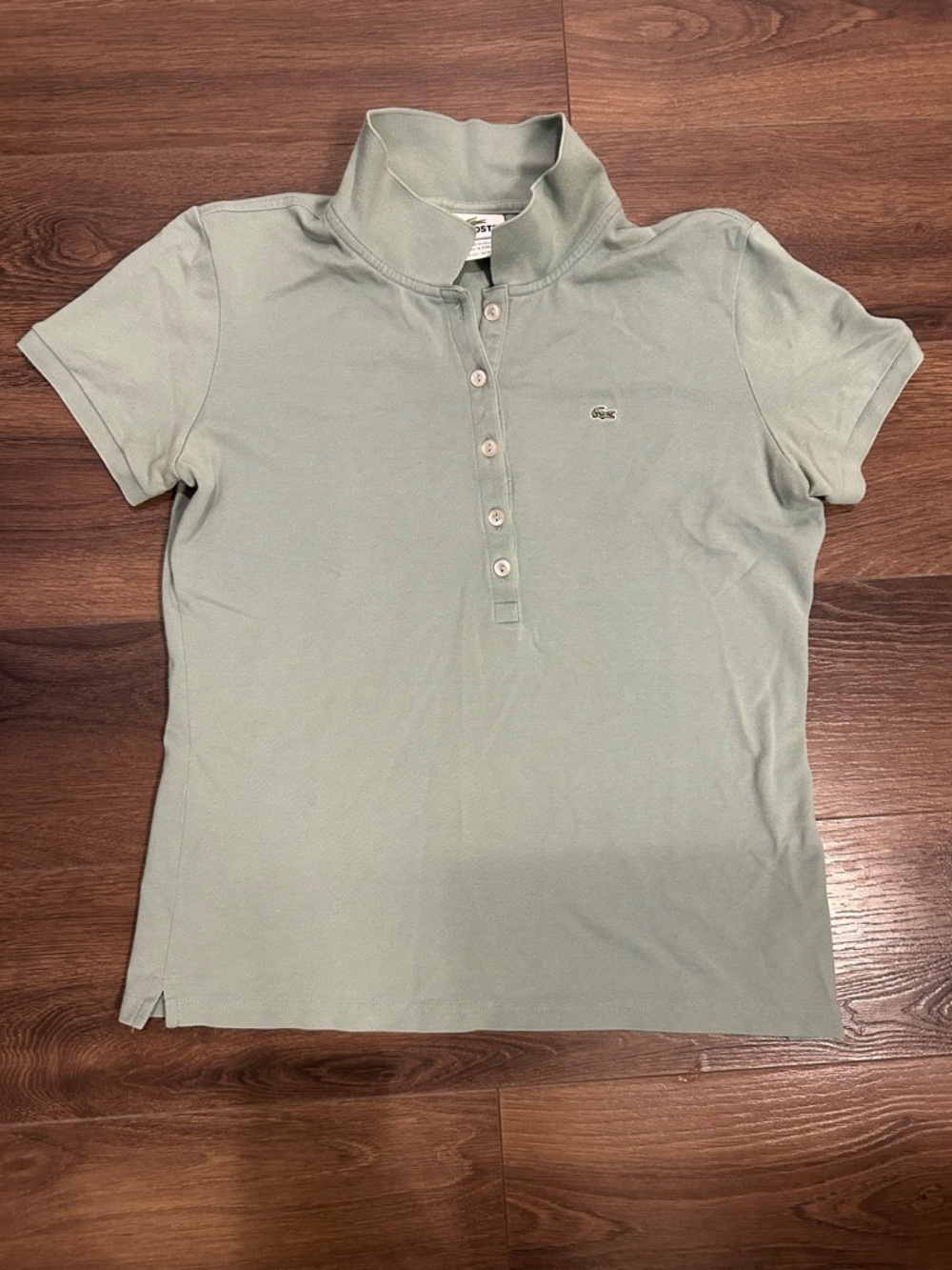 Izod Lacoste Polo Shirt size 44 / Large Celery Green Classic Alligator shirt